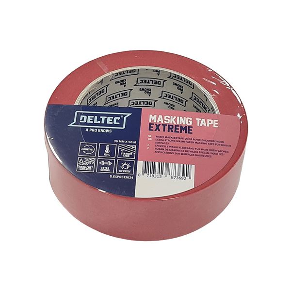 KIP 3804 (18) Masking-tec® Schilderstape Crêpe 18 mm x ... | JIP SNEL